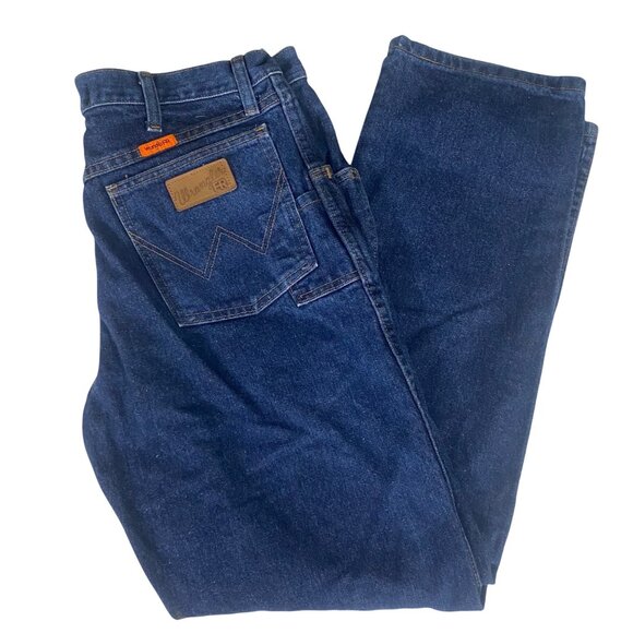 Wrangler Other - Wrangler FR Denim Jeans Lot of 2 Mens 34x32 Dark Wash Fire Resistant Workwear Ou